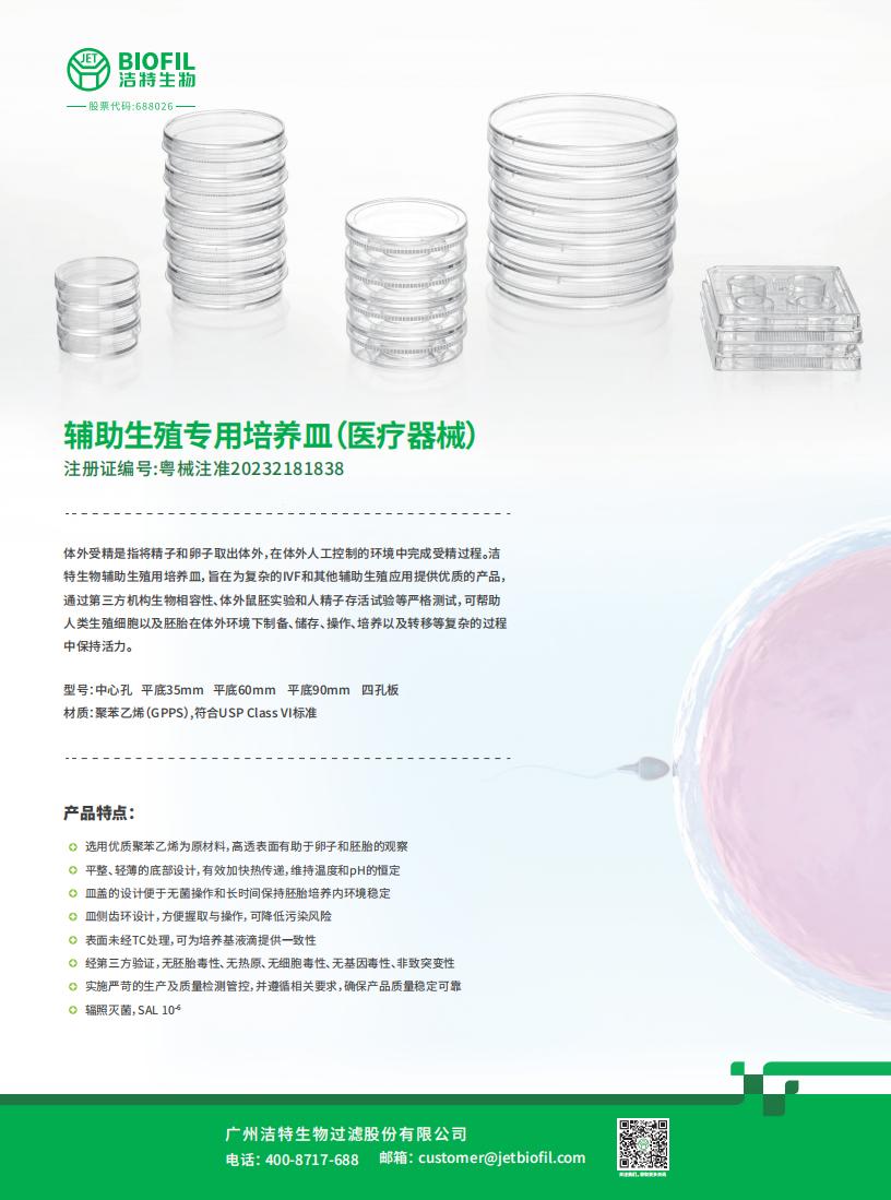 IVF專(zhuān)用培養器皿（醫療器械）